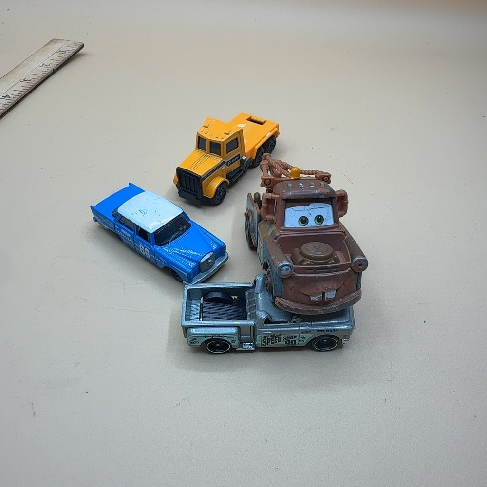 Hot Wheels Matchbox Diecast Car Lot 4 Mater Disney Speed Shop Truck